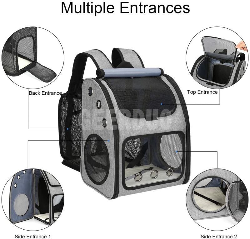 Super Ventilated Design Expandable Pet Travel Carrier Backpack GRDBB-3