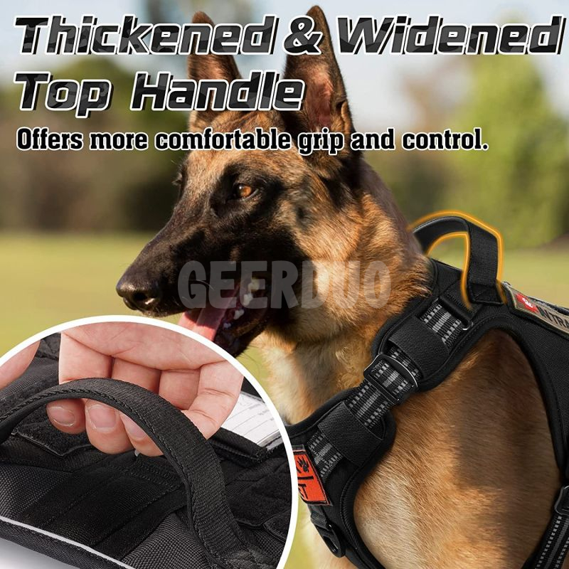 Tactical Dog Harness for Large Dogs Training Walking GRDHH-14