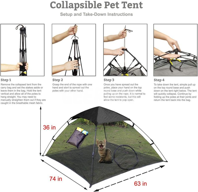 Cat Tent Outdoor Playpen Pop Up GRDTE-7