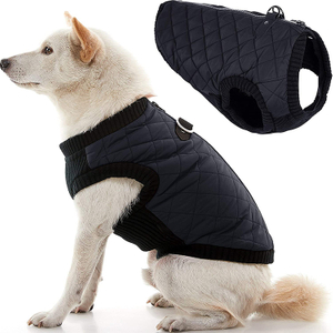 Padded Vest Dog Jacket - Warm Zip Up Dog Vest Fleece Jacket , GRDAC-5