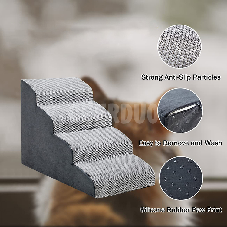 Pet Stairs for High Beds and Couches Machine Foldable Cover GRDCS-5