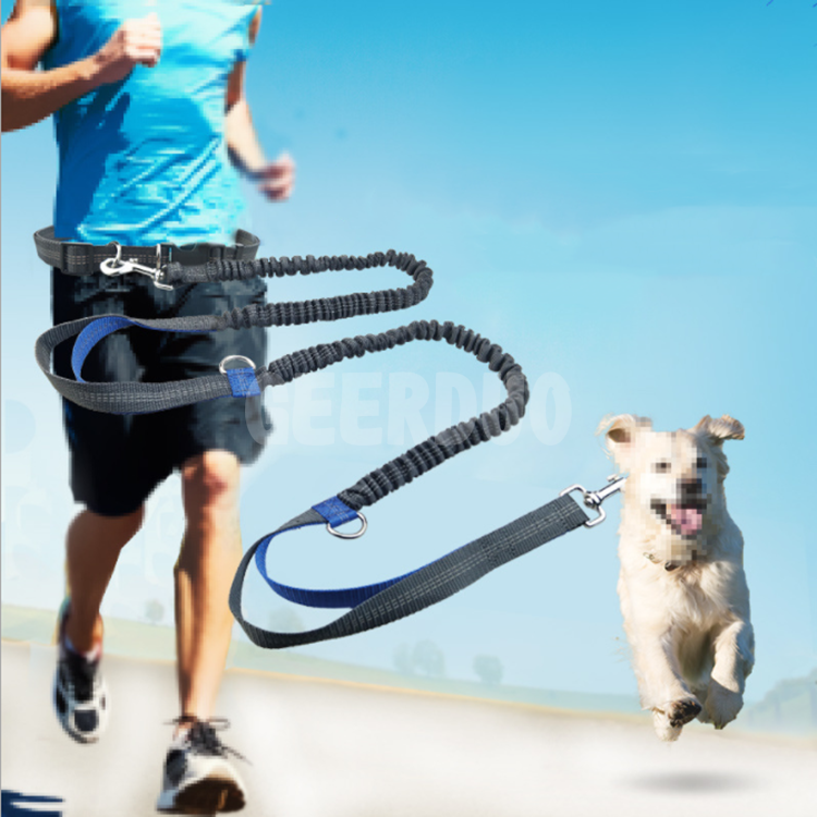 Reflective Adjustable Walking Belt Hands Free Dog Leash GRDHL- 3