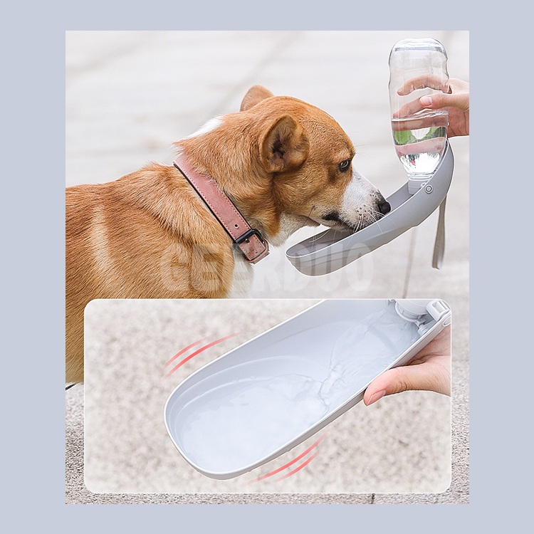 Pet Travel Water Dispenser with Drinking Feeder GRDWB-1