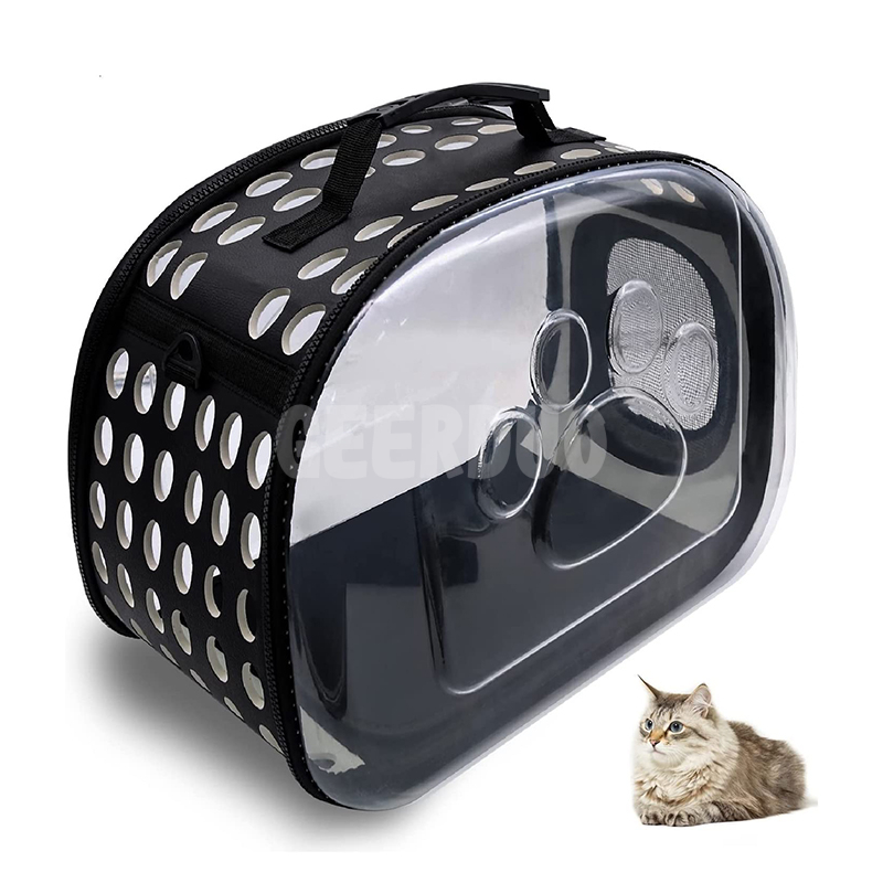 Folding Transparent Pet Carrier Bag for Cats Small Dogs and Rabbits GRDBC-8