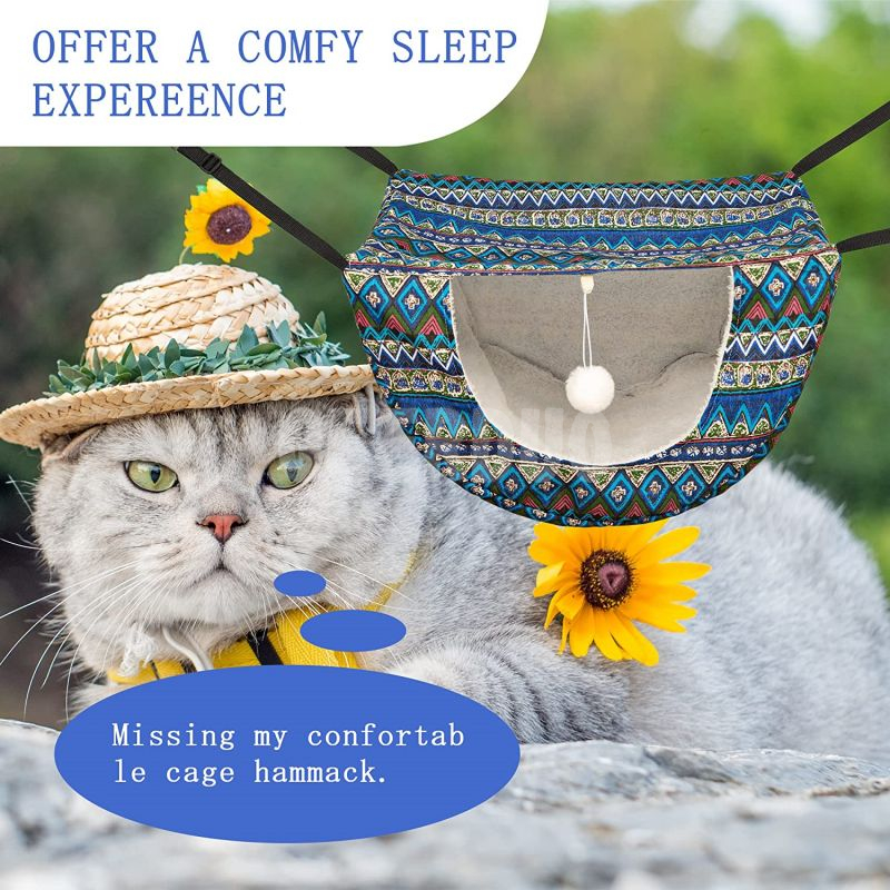 Cat Cage Hammock with Ball GRDDH-2