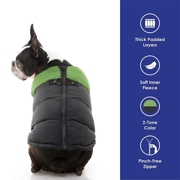 Vest Dog Coat with Dual D Ring Leash , GRDAC-2