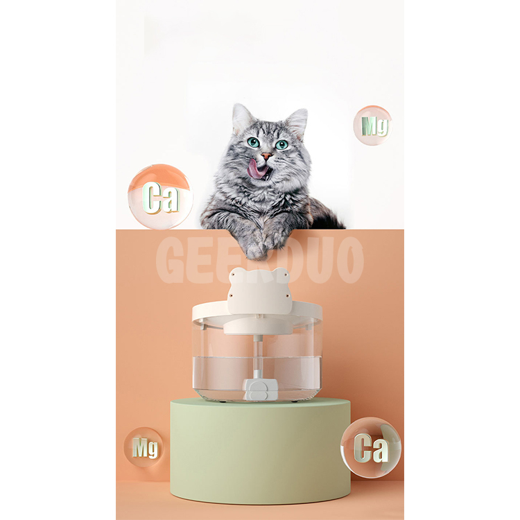 Crystal Cat Water Fountain ABS plastics ,Pet Fountain with Smart Pump GRDSP-2