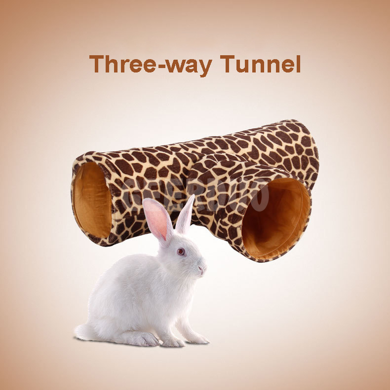 Pet Tunnel Tube Cat Toys 3 Way Collapsible GRDTO -6