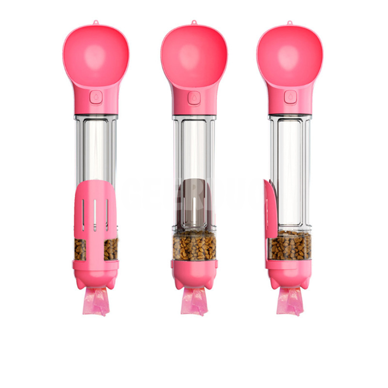 Multifunctional Pet Water Bottle With Drinking And Feeding Function GRDWB-2