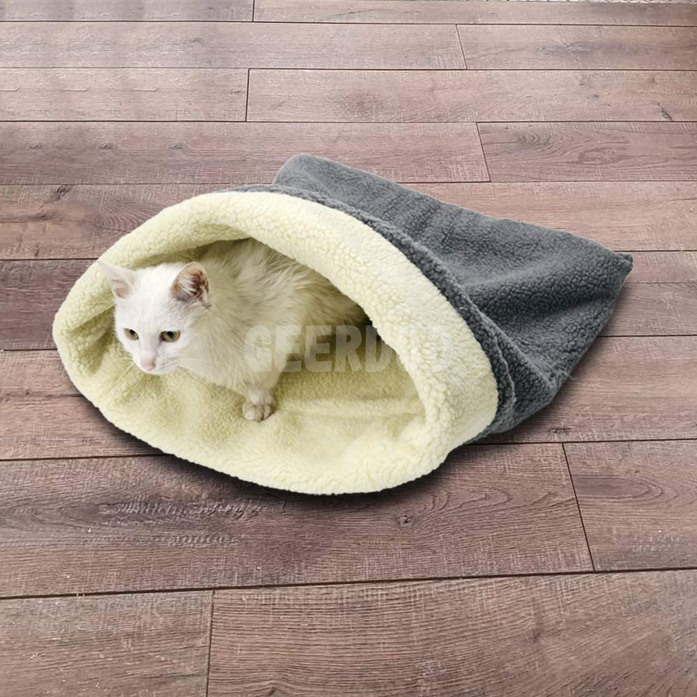 Wool Cat Sleeping Bag Bed Cave GRDEE-8