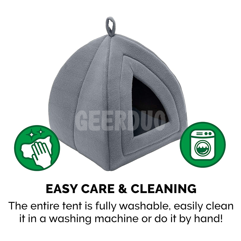 Pet Bed for Cats and Small Dogs - Polar Fleece Foldable GRDDC-7