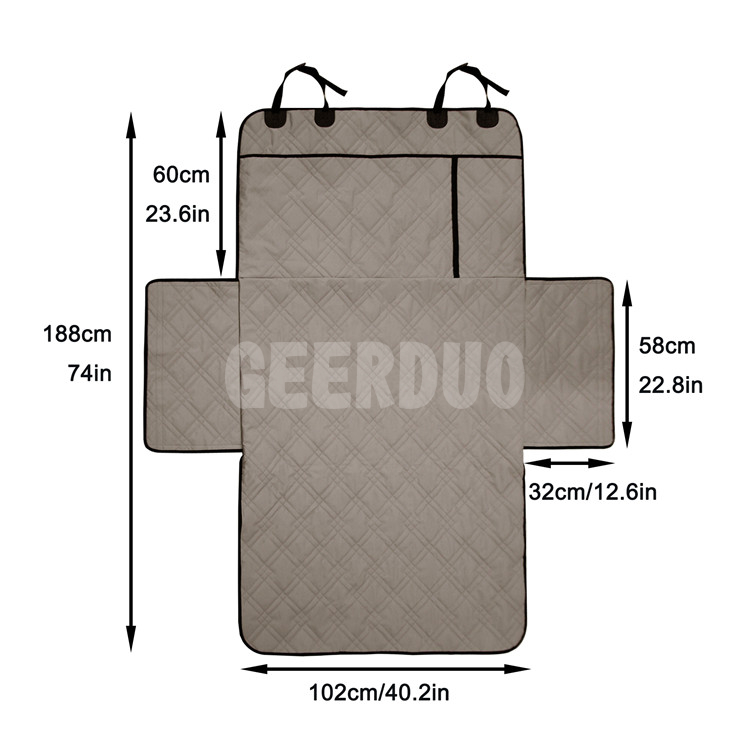 Large Quilted Dog Cargo Cover with Sides for SUV GRDSC-3