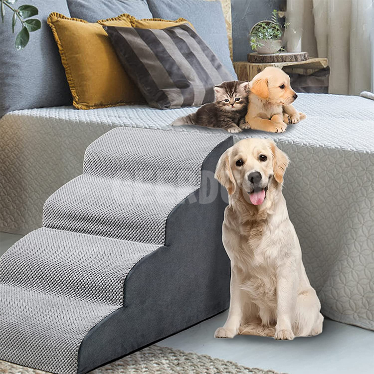 Pet Stairs for High Beds and Couches Machine Foldable Cover GRDCS-5