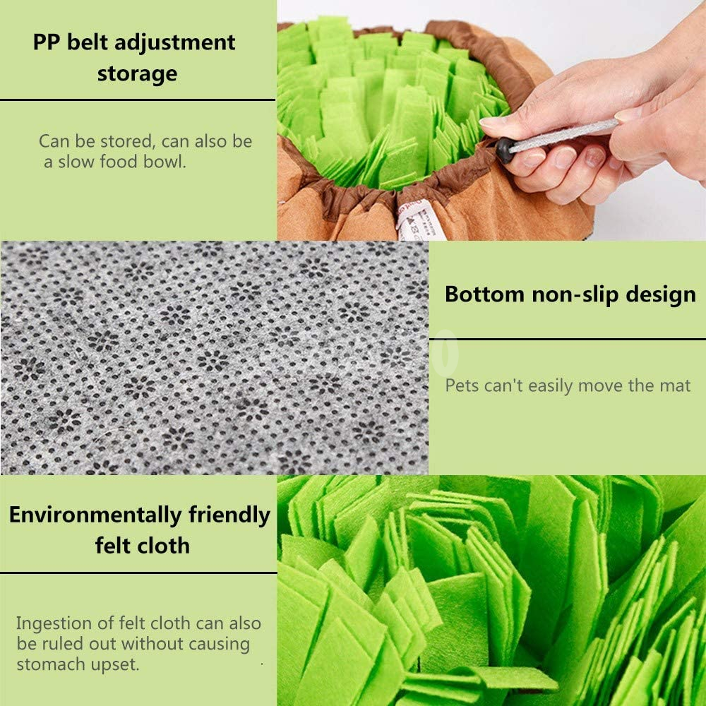 Pet Snuffle Mat Encourages Natural Foraging Skills GRDFM-5