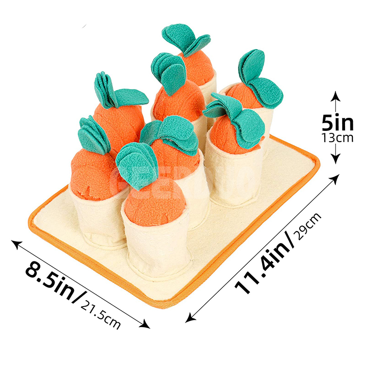Large Dog Toys Feeding Mat with 8 Carrots GRDFM-4