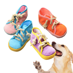 Bite Resistant Shoes Pet Dog Squeaky Chew Toy GRDTD-4