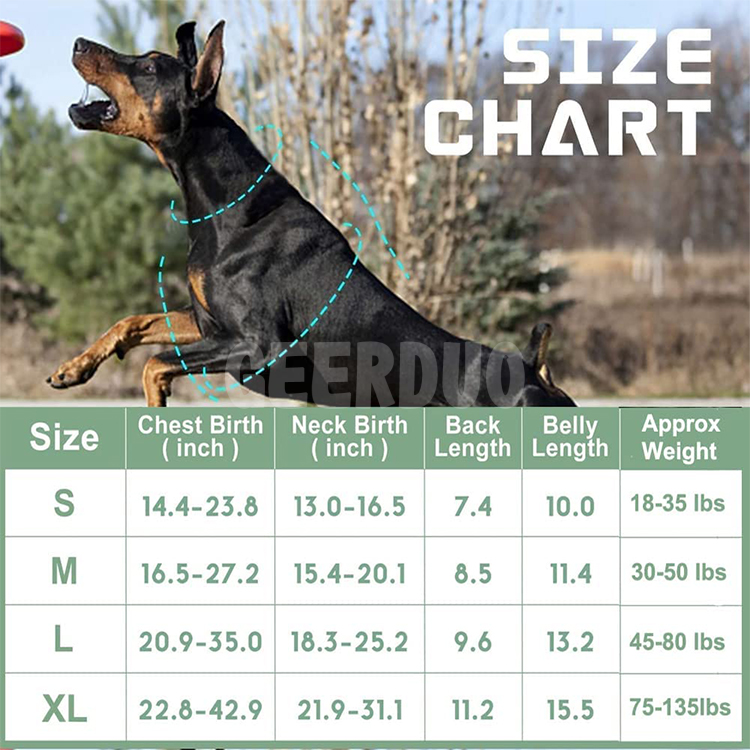 Tactical Dog Harness Fit Smart Reflective Pet Walking Harness GRDHH-17